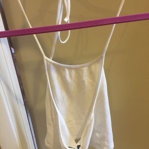 White Brandy Melville Halter Top